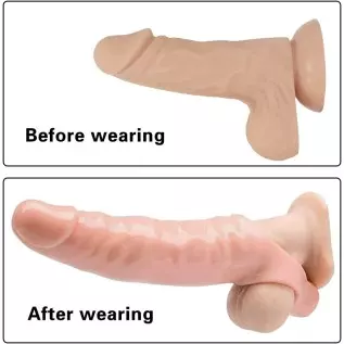 Ultra Soft Penis Sheath Extender Extend Your Penis Pleasure Enhancing Ribbing - Your Partner Will Be Satisfied - Sex Toy for Men Ultra Soft Penis Sheath Extender Extend Your Penis Pleasure Enhancing Ribbing - Your Partner Will Be Satisfied - Sex Toy for Men