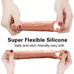 Ultra Soft Penis Sheath Extender Extend Your Penis Pleasure Enhancing Ribbing - Your Partner Will Be Satisfied - Sex Toy for Men Ultra Soft Penis Sheath Extender Extend Your Penis Pleasure Enhancing Ribbing - Your Partner Will Be Satisfied - Sex Toy for Men