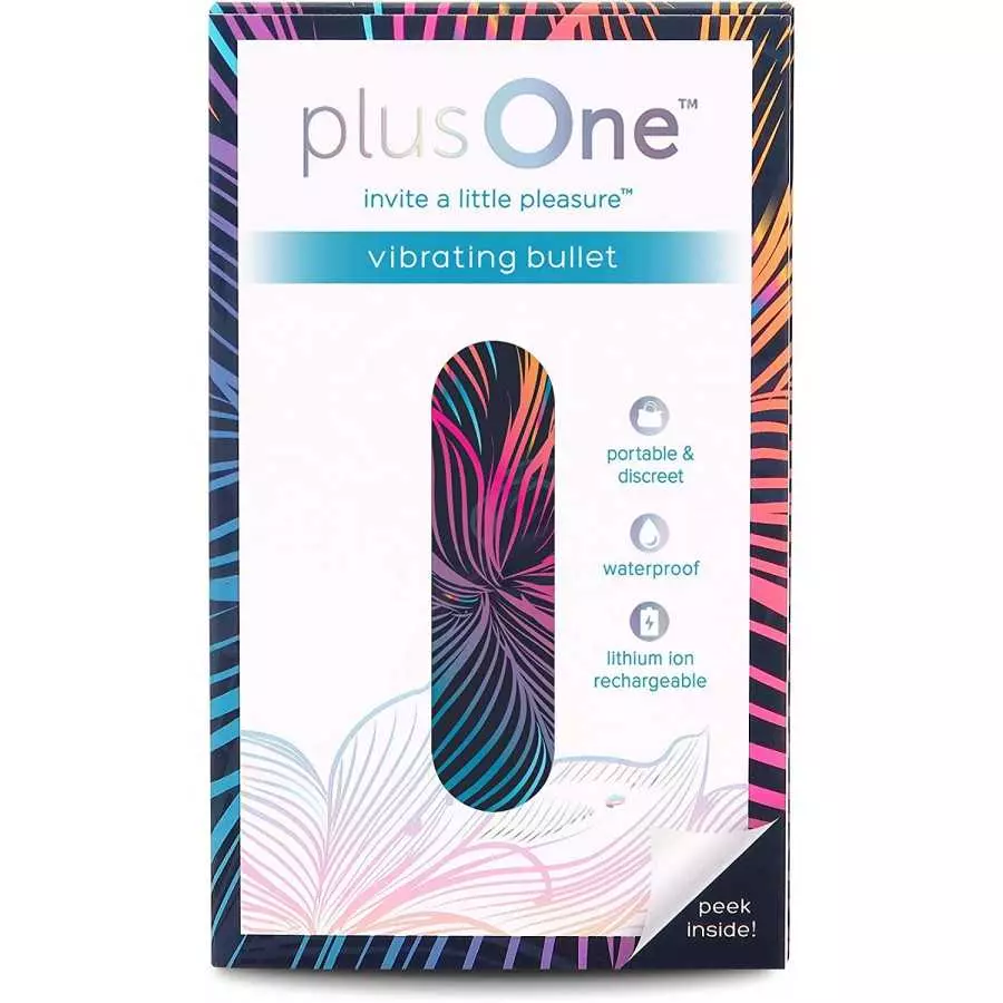 plusOne Bullet Vibrator for Women - Mini Vibrator Made of Body-Safe Silicone, Fully Waterproof, USB Rechargeable - Personal Mass