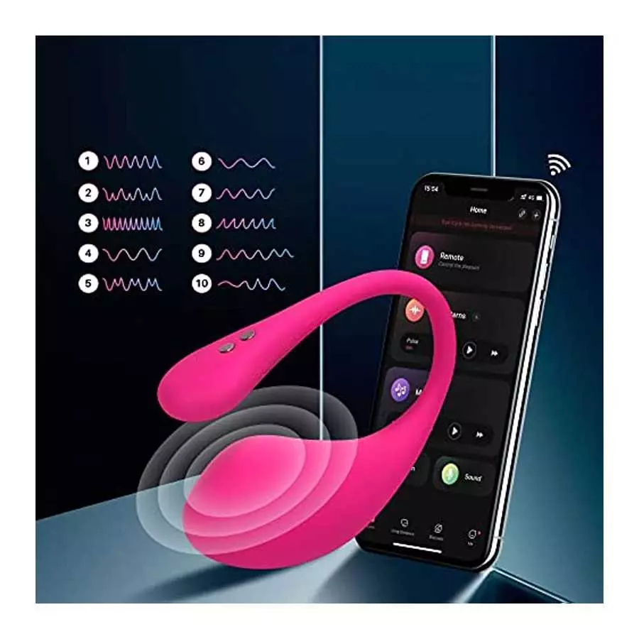 LOVENSE Lush 3 Bullet Vibrator, Upgraded Wearable Bluetooth Stimulator for Female Adult Toys, Mini Egg Style Vibrator Bullet for
