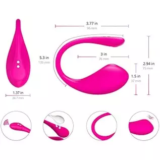 LOVENSE Lush 3 Bullet Vibrator, Upgraded Wearable Bluetooth Stimulator for Female Adult Toys, Mini Egg Style Vibrator Bullet for LOVENSE Lush 3 Bullet Vibrator, Upgraded Wearable Bluetooth Stimulator for Female Adult Toys, Mini Egg Style Vibrator Bullet for