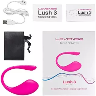 LOVENSE Lush 3 Bullet Vibrator, Upgraded Wearable Bluetooth Stimulator for Female Adult Toys, Mini Egg Style Vibrator Bullet for LOVENSE Lush 3 Bullet Vibrator, Upgraded Wearable Bluetooth Stimulator for Female Adult Toys, Mini Egg Style Vibrator Bullet for