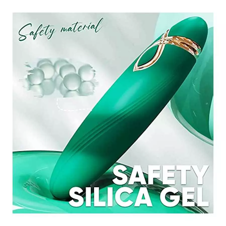 Small Bullet Vibrator for Women, Precise Vagina Clitoris Nipples Stimulation with 10 Modes, Full Silicone Vibrating Finger Massa