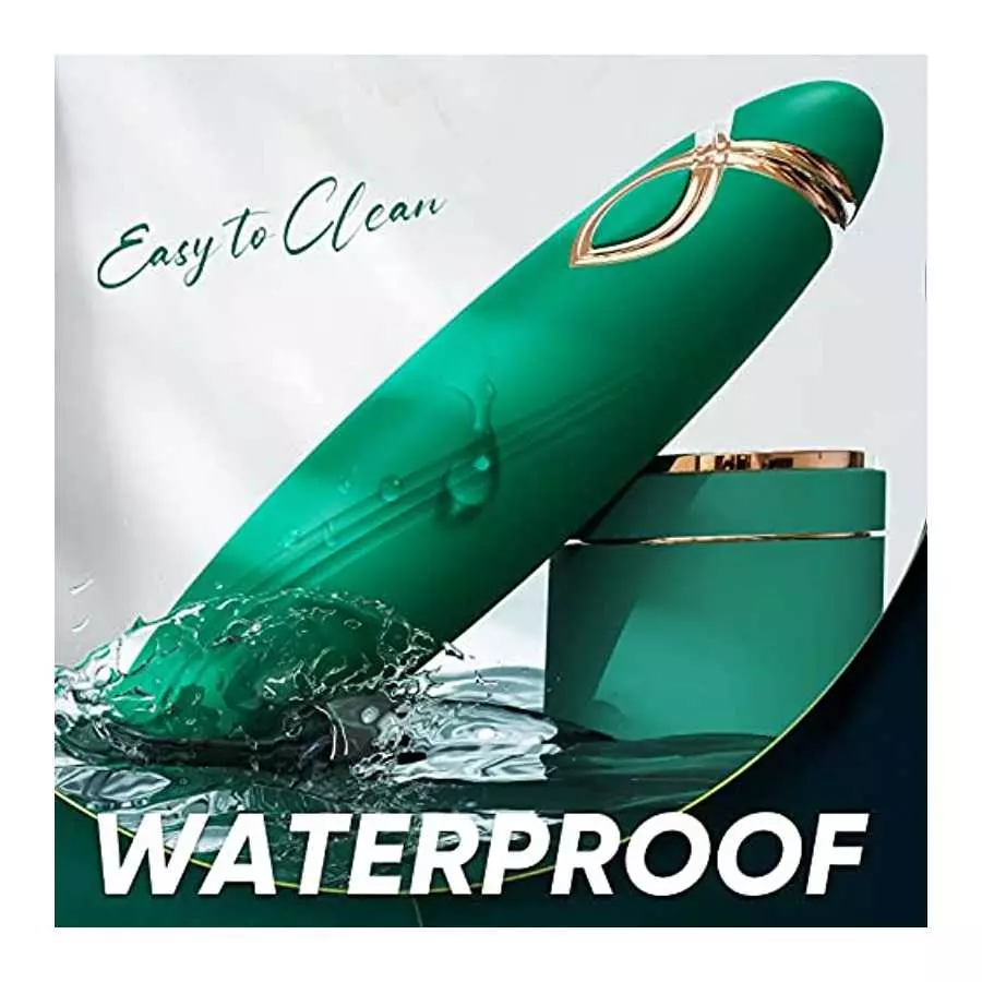 Small Bullet Vibrator for Women, Precise Vagina Clitoris Nipples Stimulation with 10 Modes, Full Silicone Vibrating Finger Massa