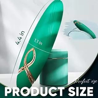 Small Bullet Vibrator for Women, Precise Vagina Clitoris Nipples Stimulation with 10 Modes, Full Silicone Vibrating Finger Massa