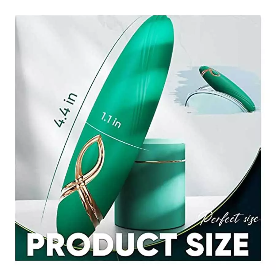 Small Bullet Vibrator for Women, Precise Vagina Clitoris Nipples Stimulation with 10 Modes, Full Silicone Vibrating Finger Massa