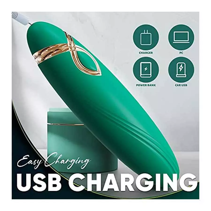 Small Bullet Vibrator for Women, Precise Vagina Clitoris Nipples Stimulation with 10 Modes, Full Silicone Vibrating Finger Massa