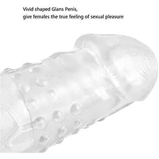 New 229 Soft Realistic Sleeve Extender Sheath Men Men Enhancement Extender Sleeves Color: Transparent New 229 Soft Realistic Sleeve Extender Sheath Men Men Enhancement Extender Sleeves Color: Transparent