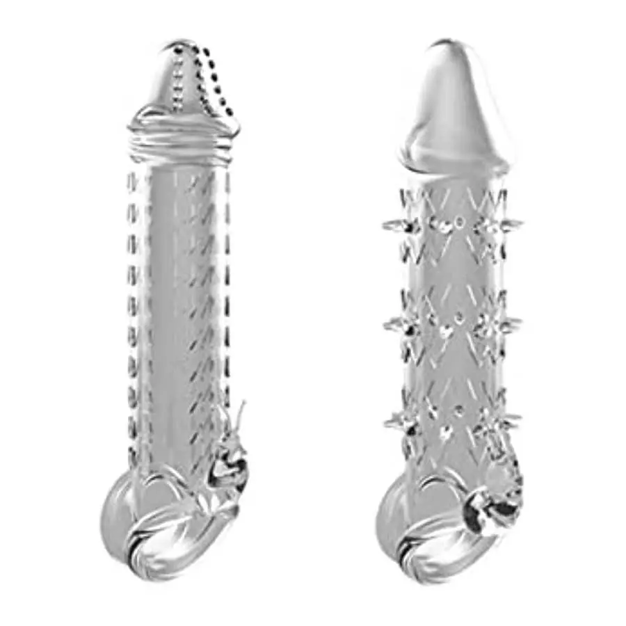 Silicone Penis Sleeves Reusable Cock Enlarger Penis Extender Prolong Erection Sex Toy for Men Silicone Penis Sleeves Reusable Cock Enlarger Penis Extender Prolong Erection Sex Toy for Men