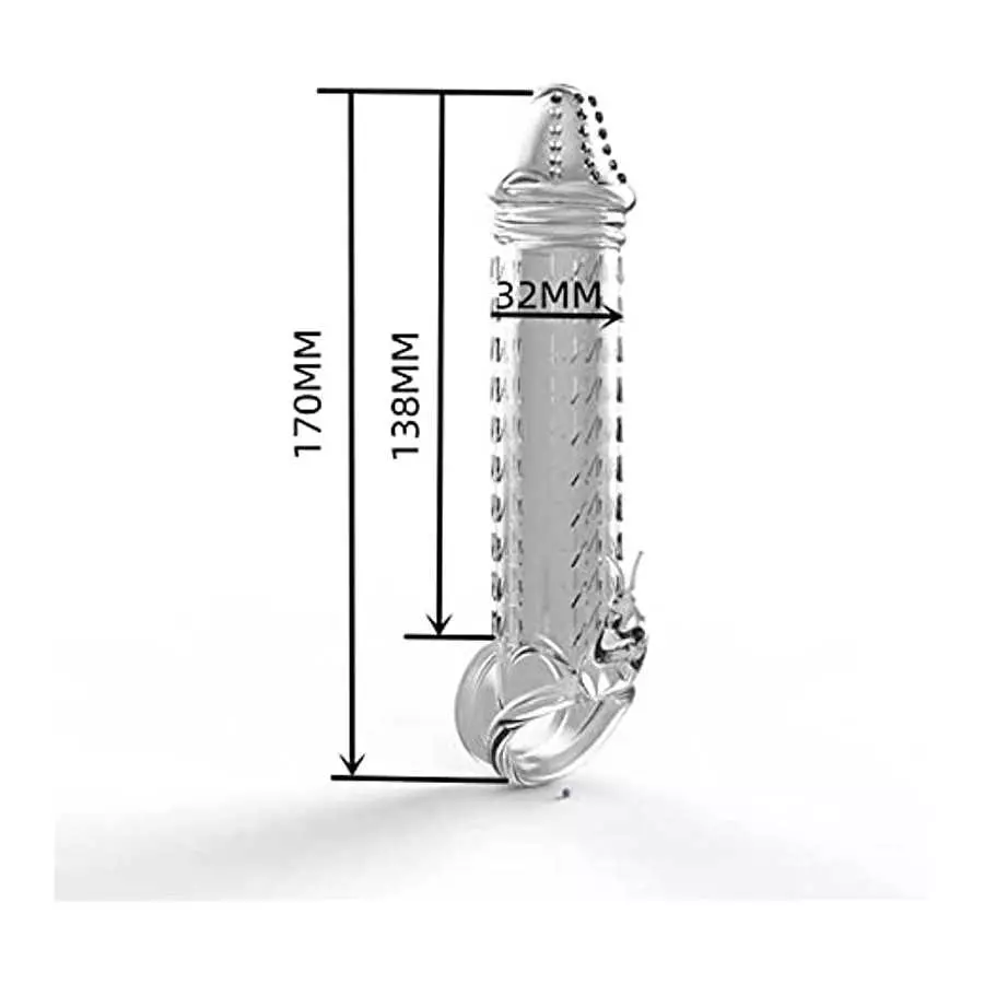 Silicone Penis Sleeves Reusable Cock Enlarger Penis Extender Prolong Erection Sex Toy for Men