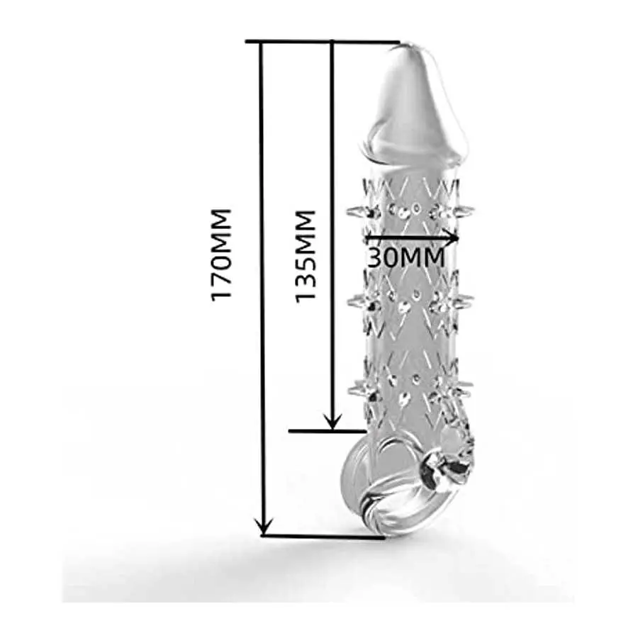 Silicone Penis Sleeves Reusable Cock Enlarger Penis Extender Prolong Erection Sex Toy for Men