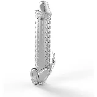 Silicone Penis Sleeves Reusable Cock Enlarger Penis Extender Prolong Erection Sex Toy for Men
