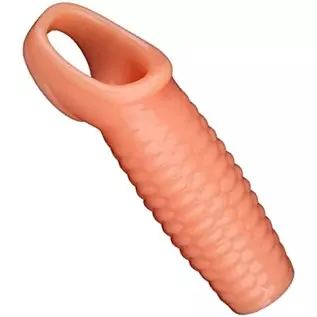 New 1225 Stretchy SleevesAdds Girth and Support Night Longer Lasting Time Size Sleeve with Ribbed Texture Y (Flesh) New 1225 Stretchy SleevesAdds Girth and Support Night Longer Lasting Time Size Sleeve with Ribbed Texture Y (Flesh)