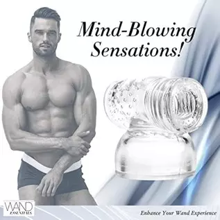 Wand Essentials Hummingbird Masturbator Attachment, Vibrating Massager Attachments for Men and Women, Dual Sided Textured Sensor Wand Essentials Hummingbird Masturbator Attachment, Vibrating Massager Attachments for Men and Women, Dual Sided Textured Sensor