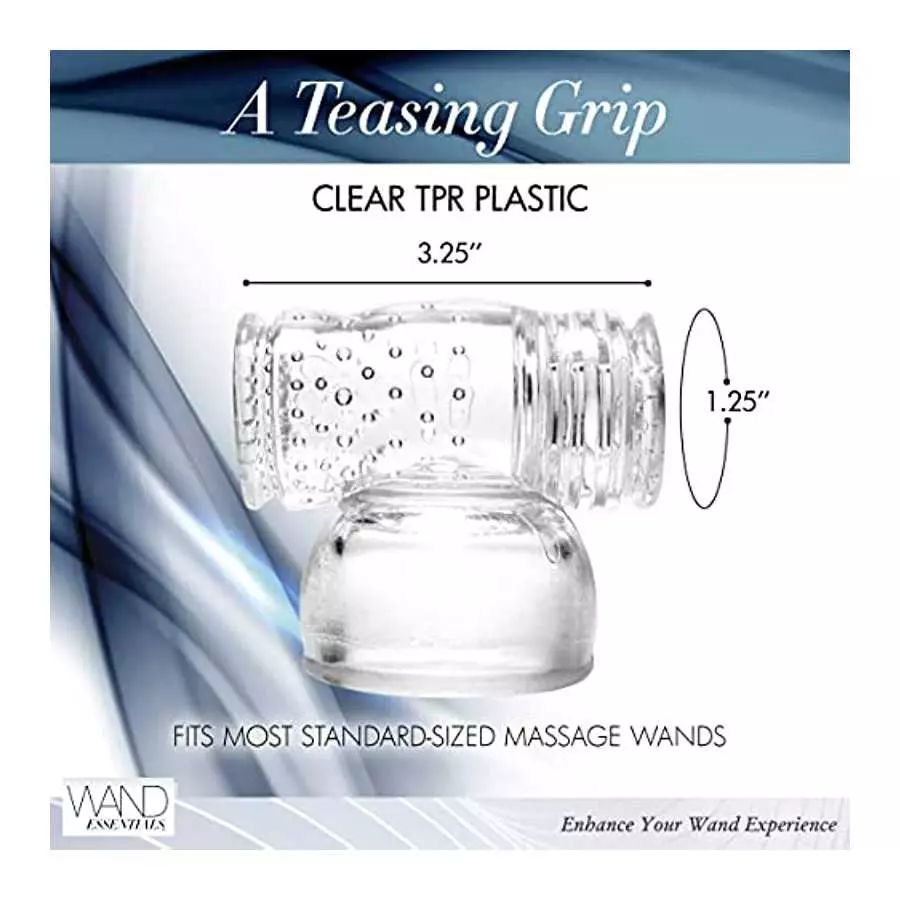 Wand Essentials Hummingbird Masturbator Attachment, Vibrating Massager Attachments for Men and Women, Dual Sided Textured Sensor