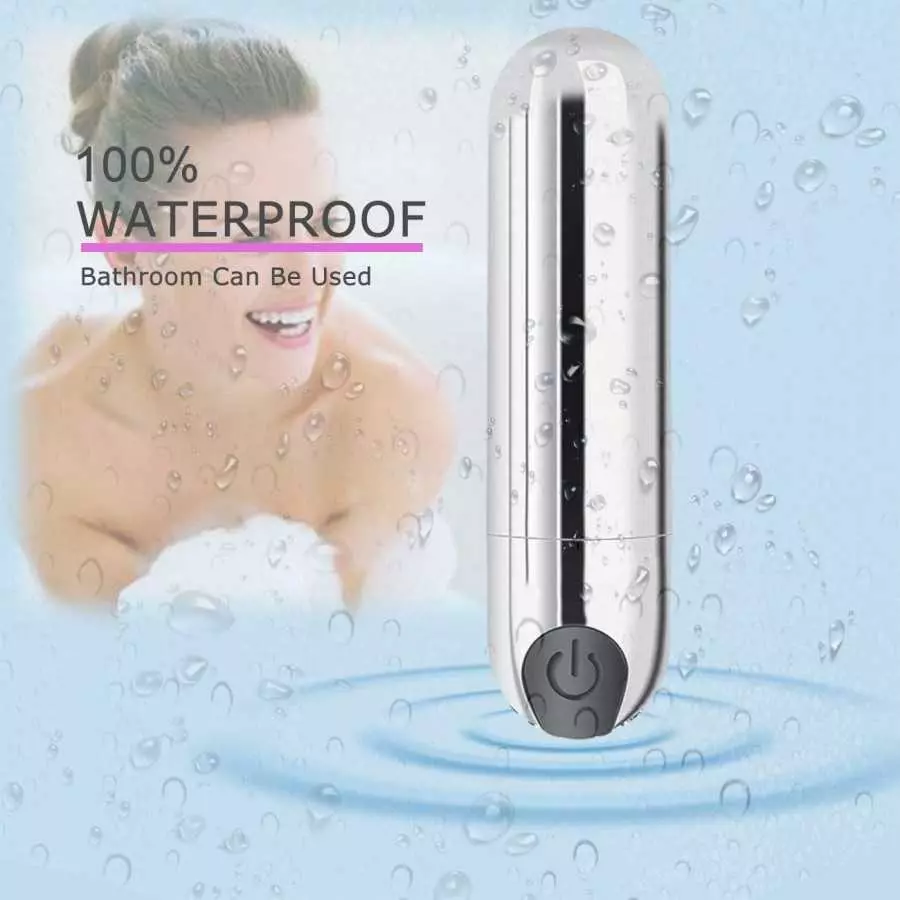 Vibrator Clitoris and G-Spot Nipple Stimulator Vibrate Massager Bullet Vibe Orgasm Vagina Dildo for Travel USB Rechargeable Port