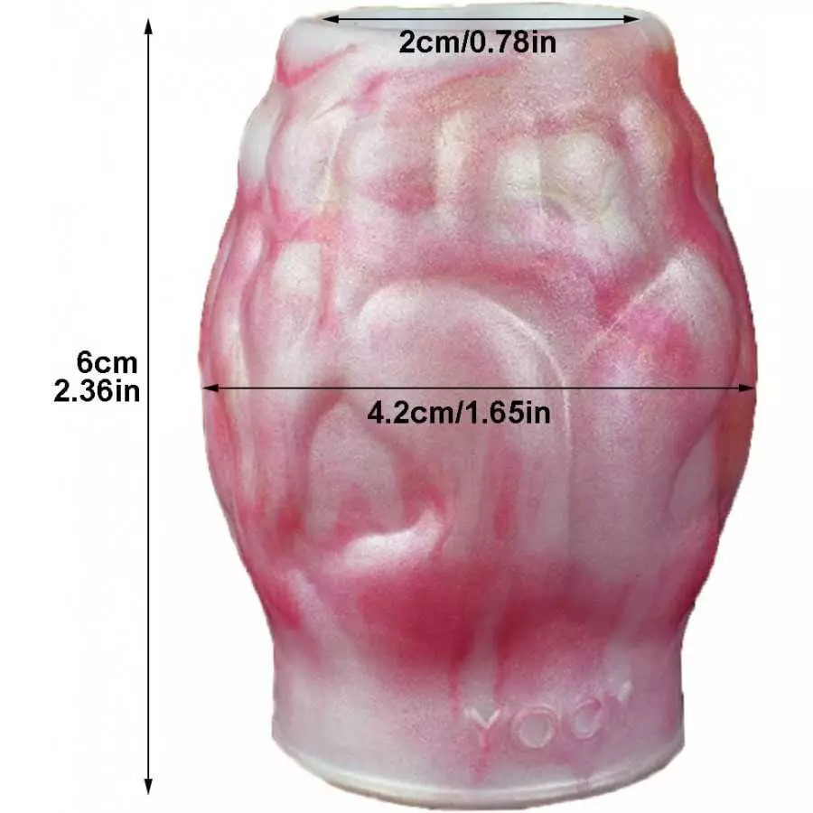 Hollow Male Penis Sleeve Silicone Penis Enlarger Sleeves Men Sex Toy, Small Penis Sheath with Knot for Male Adult Toys, 3 Differ