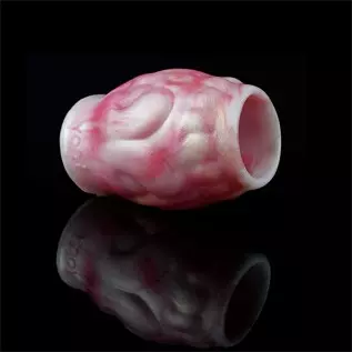 Hollow Male Penis Sleeve Silicone Penis Enlarger Sleeves Men Sex Toy, Small Penis Sheath with Knot for Male Adult Toys, 3 Differ