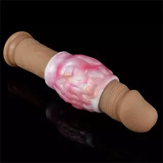 Hollow Male Penis Sleeve Silicone Penis Enlarger Sleeves Men Sex Toy, Small Penis Sheath with Knot for Male Adult Toys, 3 Differ