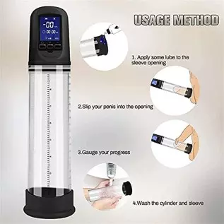 Electric Vacuum Vibrating Penis Pump with Pocket Pussy, 6 Suction & 9 Vibration Intensities, Penispumps for Men Enlargement Exte Electric Vacuum Vibrating Penis Pump with Pocket Pussy, 6 Suction & 9 Vibration Intensities, Penispumps for Men Enlargement Exte