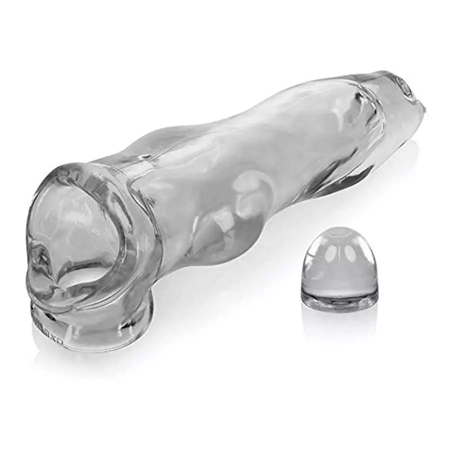 DFGHJKL Mazur Clear Male Rod Extension and Girth Enhancer Sleeve with Bolls Ring Sat1sfaction Store 47446
