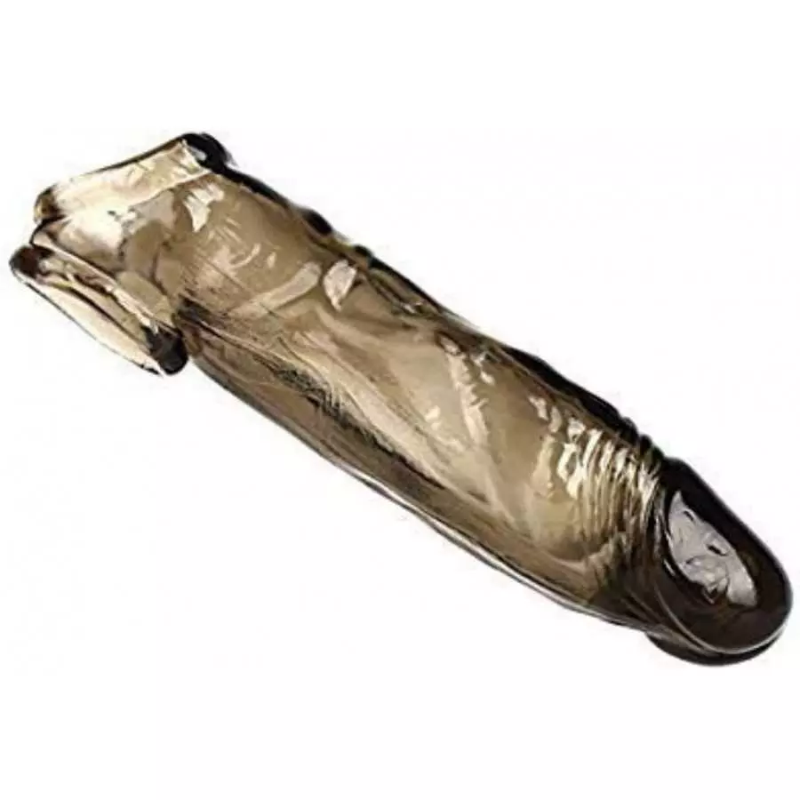 2022 Soft Realistic Sleeve Extender Sheath for Men Male Enhancement Extension Sleeve-Upgrade Design (Transparent-XL F)