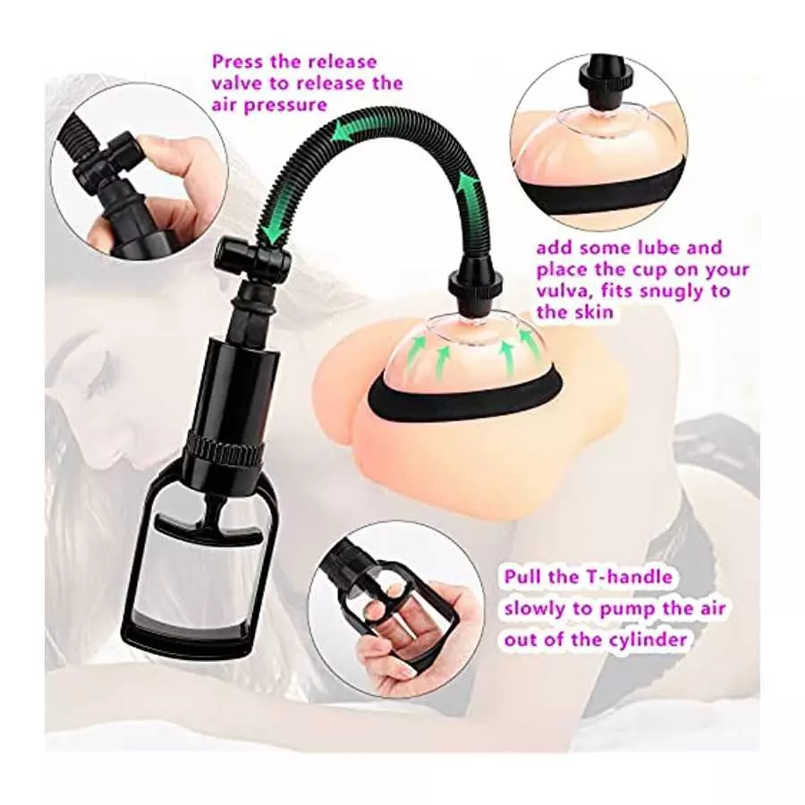 LIVE4COOL Pussy Pump Sexual Enhancers Sex Toys for Women, Vagina Pump Manual Vacuum Clit Pump Increased Sensitivity Powerful Suc