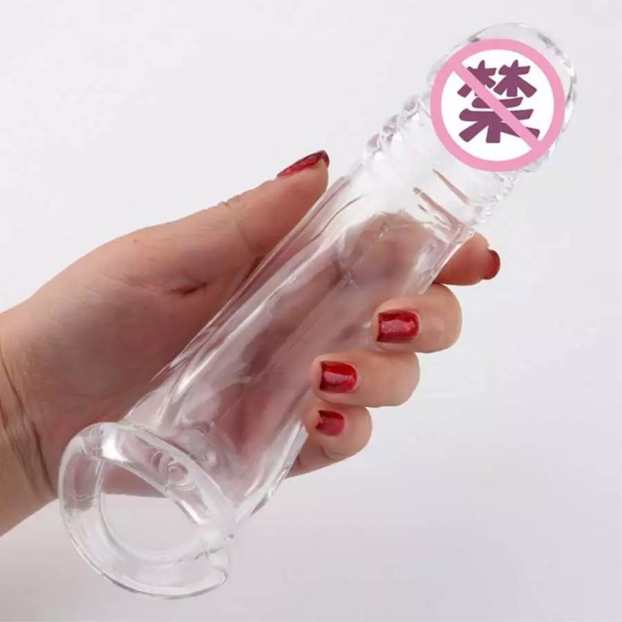 Shaft Sleeve Soft Silicone Penis Sleeve Extended Sleeve Delay Ejaculation Shaft Ring Erection Erotic Adult Sex Toy (Skin)