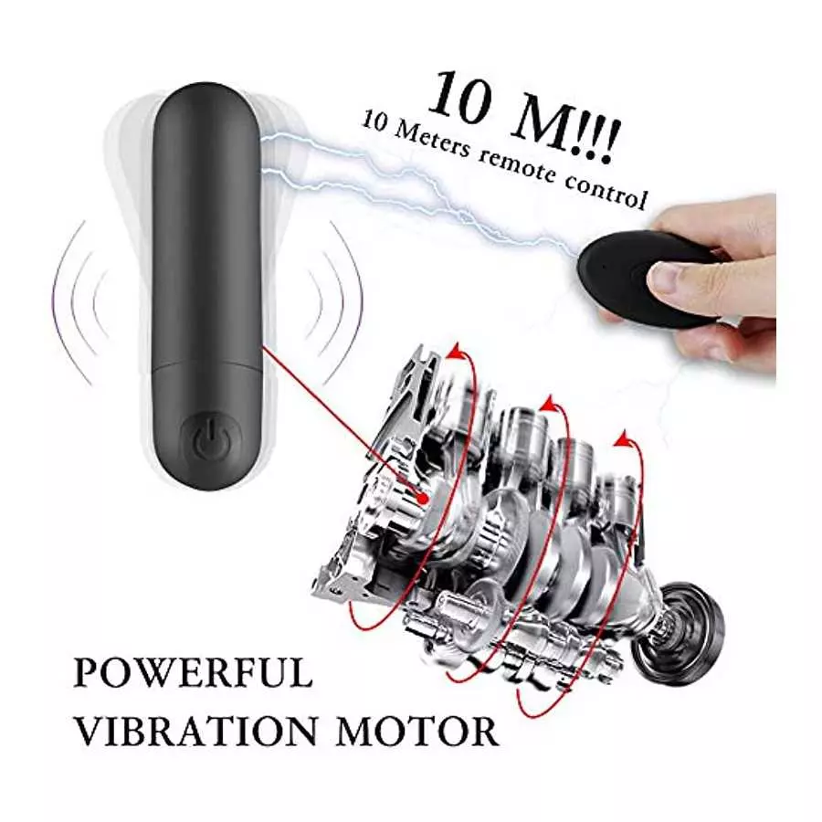 Remote Control Panties Vibrator - 10 Modes Rechargeable Bullet Vibrator Waterproof Clitoris Stimulator - Adult Sex Toys for Wome