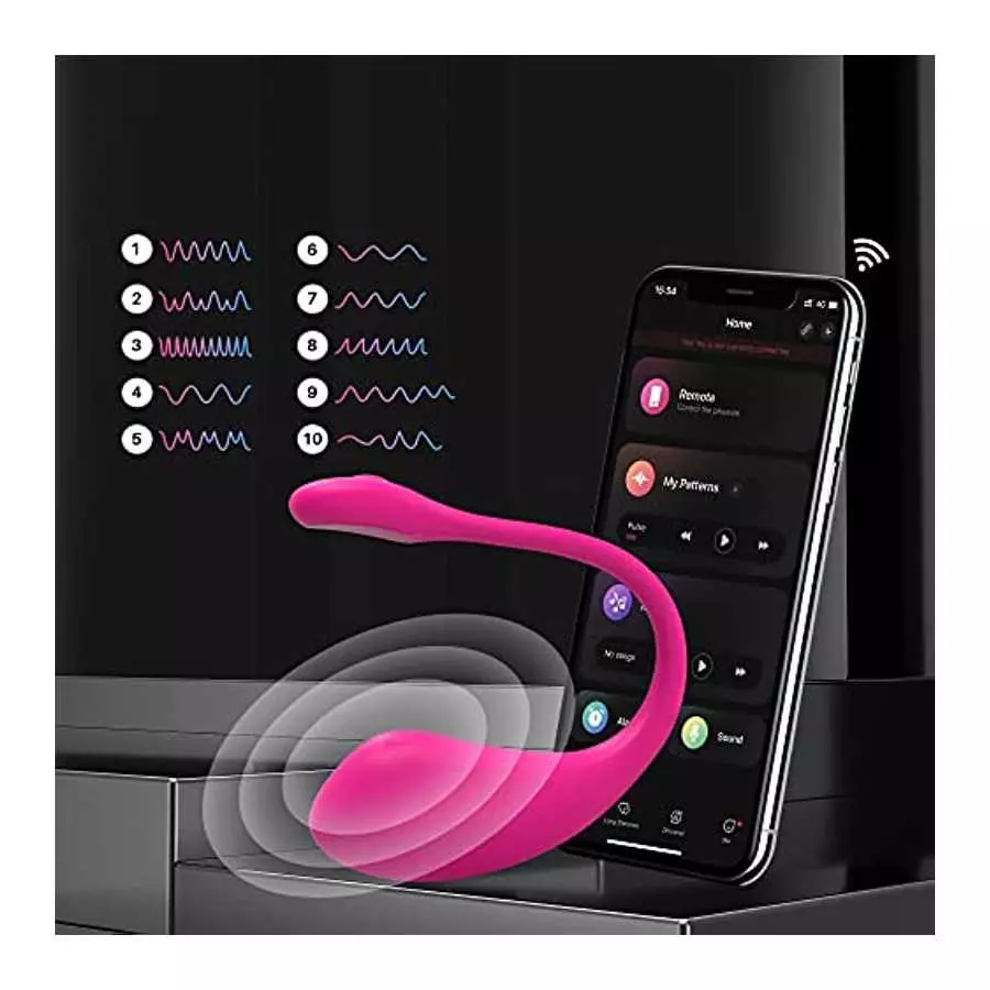 LOVENSE Lush 2 Bullet Vibrator, Mini Vibrator Bullet for Women Vibrating Ball, Powerful & Quiet Wireless Silicone Stimulator, Bl