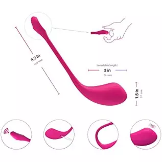 LOVENSE Lush 2 Bullet Vibrator, Mini Vibrator Bullet for Women Vibrating Ball, Powerful & Quiet Wireless Silicone Stimulator, Bl