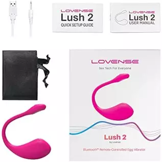 LOVENSE Lush 2 Bullet Vibrator, Mini Vibrator Bullet for Women Vibrating Ball, Powerful & Quiet Wireless Silicone Stimulator, Bl