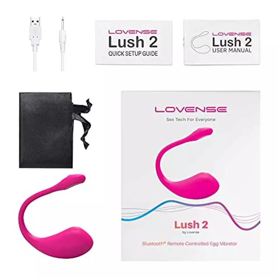 LOVENSE Lush 2 Bullet Vibrator, Mini Vibrator Bullet for Women Vibrating Ball, Powerful & Quiet Wireless Silicone Stimulator, Bl